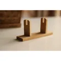 Soporte de exhibición tradicional de madera de bambú natural para abanico plegable - Estilo 6 Ángulo Plano Para Mujeres