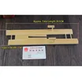 Natural bamboo display stand for traditional Chinese round fans with 28.5cm length - 21 Long Bamboo Fan Stand (FANS-ts01) / 20cm