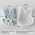 Butterfly floral relief silicone mold for DIY aromatherapy candle and plaster craft - Butterfly Mold (J-5758)