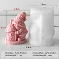3D DIY faceless gnome mushroom house silicone mold for aromatherapy candle making - Gnome Mold (J-5810) / 7.4x6.4x9.4cm