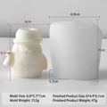 Santa Claus silicone mold for Christmas scented candles and plaster ornament crafts - Santa Claus (J-0102)