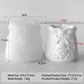 Santa Claus lucky bag silicone mold with dimensions for DIY candle jars - Santa Claus Vase (J-5809)