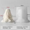 Veiled skull silicone mold for DIY scented candles, resin art and plaster crafts - Veiled Skull Style (J-5700) / Veiled Skull Mold J-5700