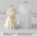 Stampo in silicone cane fantasma di Halloween per candele e decorazioni in gesso fai-da-te - Cane Fantasma (J-5657)