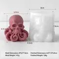 Skull octopus silicone mold for DIY Halloween aromatherapy candles and ornaments. - Octopus Skull Style (J-5664)