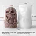 Καλούπι σιλικόνης νεκροκεφαλή και πουλί Halloween για διακοσμητικά ρητίνης και κεριά - Κρανίο Κορακιού (J-5698)