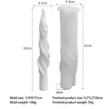 Long twisted ghost candle silicone mold for Halloween DIY aromatherapy and plaster crafts - Ghost Long Strip (J-5648)