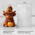 Halloween Hochland-Kuh Silikonform für DIY Kerzen mit Größenangaben - Highland-Rind Form J-5665