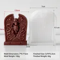 Halloween tombstone silicone mold with precise dimensions for DIY resin or candle - Tombstone Mold J-5672