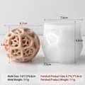 Stampo in silicone sfera cava geometrica per candele profumate e gesso fai-da-te - Stampo Sfera Cava J-5633