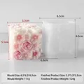 Silicone mold for DIY floral cube aromatherapy candle with 5.5cm finished product size - Flower Cube (J-5622)