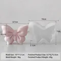 Silikonform für DIY-Duftkerzen in Schleifenform und Harzhandwerk mit Maßangaben - Schleifenform J-5606