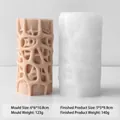 Stampo in silicone cilindrico incavo geometrico per candele profumate fai-da-te e gesso - Stampo Cilindrico J-5635