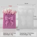 Moule silicone bougie bouquet de tulipes avec dimensions - Bouquet de Tulipes J-5604