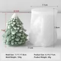 Christmas tree silicone mold for DIY scented candles and plaster crafts, 7.1x7.8cm size - Christmas Tree Mold J-5750