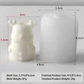 Christmas reindeer snowman silicone mold for candle and plaster with size details - Reindeer (J-0104)