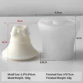 Durable Christmas bell silicone mold for aromatherapy candles and plaster ornaments - Bell (J-0105)