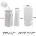 Geometric silicone vase mold for DIY resin and gypsum crafts with size details - Vase Mold (J-535-1)
