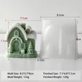 Snow house silicone mold for DIY Christmas scented candle making and plaster crafts - Snow House Mold (J-5747)