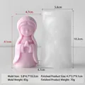 Stampo in silicone per ragazza in preghiera per candele profumate e gesso fai-da-te - Ragazza in Preghiera J-5723 / Stampo 5.8x4.7x10.2cm