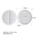 Large round silicone mold with specific dimensions for DIY resin coaster or tray - Small Round Tray (J-531a) / 16.8x16.8x1.9cm