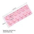 Pink Christmas hat silicone lollipop mold for handmade chocolate candy and DIY baking projects - Christmas Hat (J-349) / 12 Holes / Pink