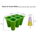 Spiral green silicone ice cream mold with 6 cavities and 18x10.5x10 cm dimensions - Rotating (J-292) / Green