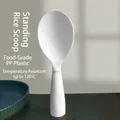 Food-grade standing rice spoon in white with non-stick surface and heat resistance - Standing PP Handle / White