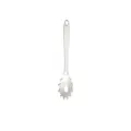 White heat-resistant silicone pasta server spoon with hanging hole for non-stick pans - White Pasta Server