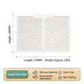 Small white silicone dish drying mat, heat-resistant and non-slip for kitchen counters - S / 370x260mm / Off White