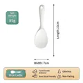 White food-grade silicone rice paddle, heat-resistant and non-stick, 23cm length - Rice Spoon - Thick Style / White