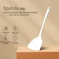 White heat-resistant silicone spatula for non-stick pans, lightweight kitchen utensil - Spatula - Thin / White