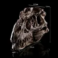 Decoración realista de resina de calavera de T-Rex para acuario con medidas marcadas - K163