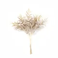 Detailansicht eines künstlichen befockten Sternengras-Bouquets in Beige - 6 Zweige Pro Bündel / Beige