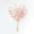 Detailansicht gefrosteter rosa Kunstpflanzenzweige für DIY-Blumendekoration zu Hause - -11 / 6 Zweige Pro Bündel