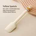 Heat-resistant yellow food-grade silicone spatula with cute Shiba Inu cartoon handle - Creamy Yellow Cartoon Spatula