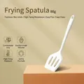 Ergonomic white food-grade silicone slotted spatula for non-stick cookware kitchen use - Slotted Turner - Thin / White