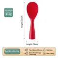 Food grade red silicone rice scoop with 115g weight and 215mm height details - Self-Standing Non-stick / 215x70mm / Red