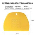 Cortador de masa amarillo de PP alimentario con tabla de medidas, 15,5x11,5 cm - 15.5x11.5cm / Amarillo