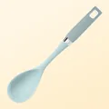 Heat-resistant mint green silicone cooking spoon for non-stick pans kitchen tool - Serving Spoon / Mint Green