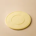 Modern minimalist yellow silicone heat insulation mat and anti-scald placemat for table - Yellow