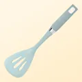 Premium heat-resistant mint green silicone slotted spatula for non-stick kitchen cookware - Frying Spatula / Mint Green