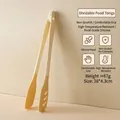 Pinzas de cocina profesionales de silicona color crema con diseño dividido resistente al calor - Estilo Dividido Multifuncional