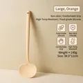 Espátula de hongo de silicona naranja resistente al calor para sartenes de 38.5cm - L / Naranja