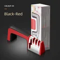 Professional 4-stage manual knife sharpener and scissors tool in black and red variant - Manual Knife Sharpener (ZJ-11 Sharpener) / Color Box / Black Red