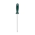 Professional stainless steel kitchen knife sharpening rod with dark green handle - Green Honing Rod