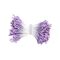 Detailansicht von 2mm matten fliederfarbenen Blütenstempeln für DIY-Blumenhandwerke - 1 Bündel (Ca. 400 Stück) / Lila