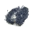 3mm schwarze perlmuttfarbene Blütenstempel mit Baumwollfaden für Kunstblumen Basteln - 1 Bündel (Ca. 1500 Stück) / Schwarz