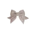Eleganter silberrosa Glitzer-Bogen für handgemachte Weihnachtsbaumdekorationen - 1 Stück / Champagner