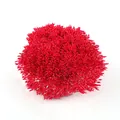 Leuchtend rote 1mm perlmuttartige Blütenstempel für künstliche Blumen-DIY und Kopfschmuck - 1 Bündel / Ca. 4000 Stück / Rot